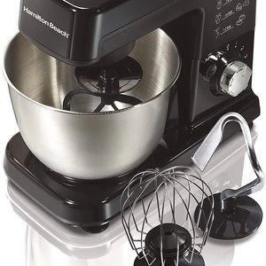 Hamilton Beach 6 Speed Electric Stand Mixer with Stainless Steel 3.5 Quart Bowl